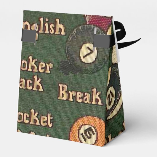 Aangepaste Billiardbeugels Achtergrond voor beugel Bedankdoosjes (Achterkant)