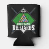 Aangepaste Billiards NAME Cue Rack Pool Room Blikjeskoeler (Achterkant)