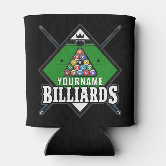 Aangepaste Billiards NAME Cue Rack Pool Room Blikjeskoeler (Achterkant)