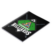 Aangepaste Billiards NAME Cue Rack Pool Room Notitieboek (Linkerzijde)