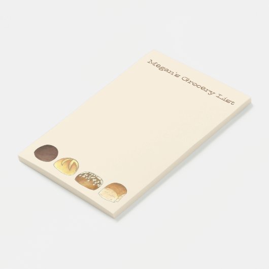 Aangepaste binnenrollen op de lijst met kruidenier post-it® notes (Schuin)