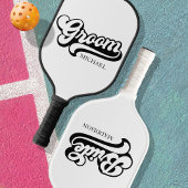 Aangepaste Birde en bruidegom Naam Pickleball Paddle