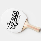 Aangepaste Birde en bruidegom Naam  Tafeltennisbatje (Zijkant)
