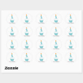 Aangepaste Birthday Cupcake Stickers (Vel)