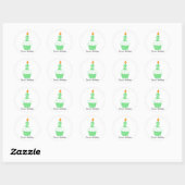Aangepaste Birthday Cupcake Stickers (Vel)