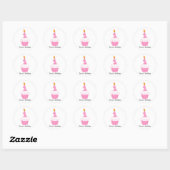 Aangepaste Birthday Cupcake Stickers (Vel)