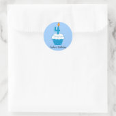 Aangepaste Birthday Cupcake Stickers (Tas)