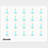 Aangepaste Birthday Cupcake Stickers (Vel)