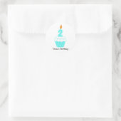 Aangepaste Birthday Cupcake Stickers (Tas)