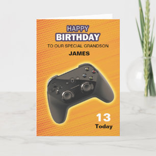 Aangepaste Birthday-kaart voor gamecontrollers Kaart