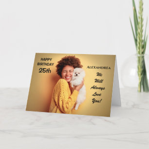 Aangepaste Birthday Photo Personalize Card Kaart