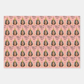 Aangepaste 'Birthday'-verlooppapier, Pet roze  Inpakpapier Vel (Voorkant 2)
