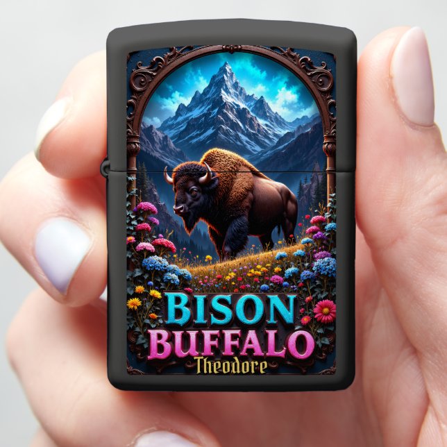 Aangepaste Bizon Marquee Kunst Blue Mountain (In Hand)