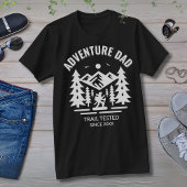 Aangepaste Black Adventure Dad Trail Getest T-shirt