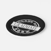 Aangepaste Black Graduation Party Afstuderen Papieren Bordje (Gekanteld)