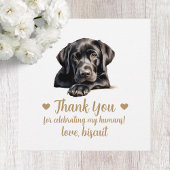 Aangepaste Black Lab Hond Wedding Favoriete Labels