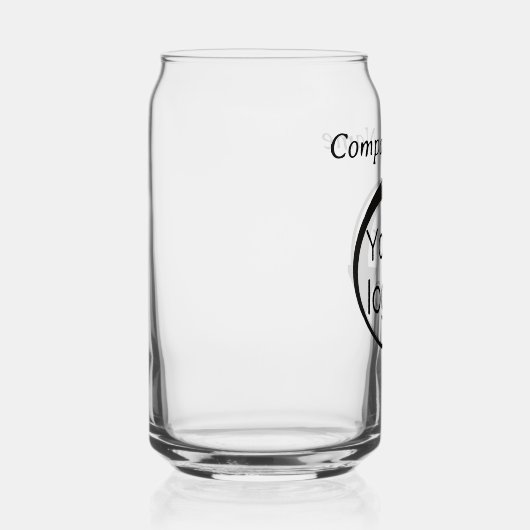 Aangepaste Black Script Business Promotionele Toev Blikvorm Glas (Rechts)