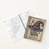 Aangepaste Black Spooky Fright Script Halloween Wi Notitieboek (Binnen)