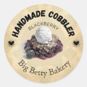 Aangepaste BlackBerry Cobbler-labels | persona Ronde Sticker (Voorkant)