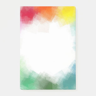 Aangepaste blanco Abstracte kunstregenboogkleuren  Post-it® Notes