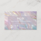 Aangepaste Blauw Roze Gouden Glitter Professioneel Visitekaartje (Voorkant)