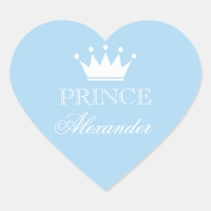 Aangepaste blauwe baby shower stickers