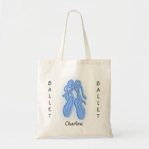 Aangepaste blauwe baletschoen Canvas tas