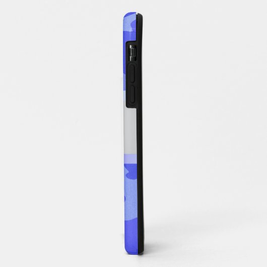 Aangepaste Blauwe Camouflage Blauwe Bow Case-Mate iPhone Case (Achterkant/links)