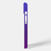 Aangepaste blauwe en paarse ombre Case-Mate iPhone case (Achterkant / Links)