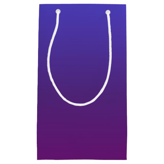 Aangepaste blauwe en paarse ombre klein cadeauzakje (Voorkant)