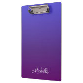 Aangepaste blauwe en paarse ombre klembord (Links)