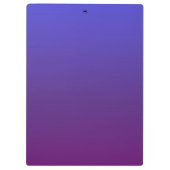 Aangepaste blauwe en paarse ombre klembord (Achterkant)