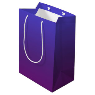 Aangepaste blauwe en paarse ombre medium cadeauzakje