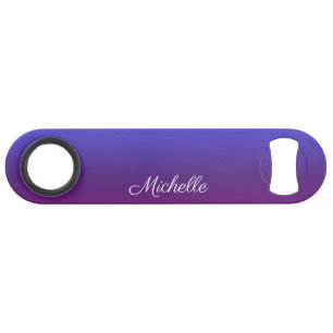 Aangepaste blauwe en paarse ombre speed flessenopener