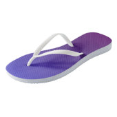 Aangepaste blauwe en paarse ombre teenslippers (Schuin)
