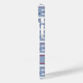 Aangepaste blauwe en witte kleuren Case-Mate iPhone case (Achterkant / Links)
