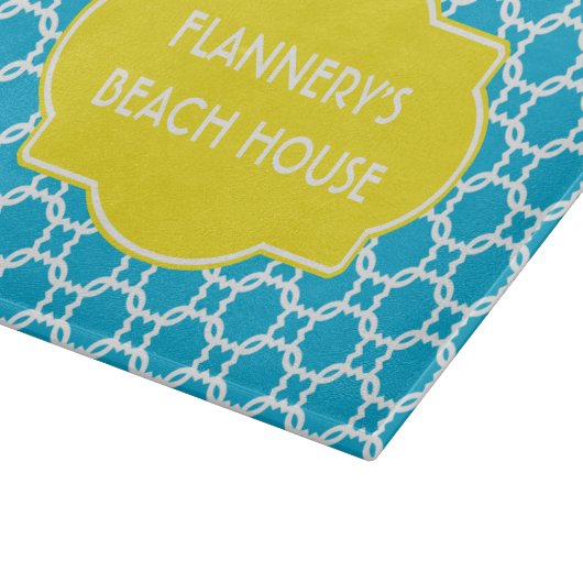 Aangepaste blauwe en witte snijkaart snijplank (Hoek)