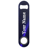 Aangepaste blauwe flesopening speed flessenopener (Achterkant)