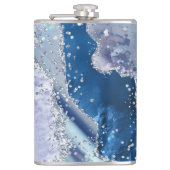 AANGEPASTE BLAUWE GLITTER HEUPFLES (Voorkant)