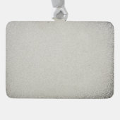 Aangepaste blauwe goudsnowflake verzilverd kader ornament (Achterkant)