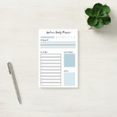 Aangepaste blauwe grijze dagplank post-it® notes (Kantoor)