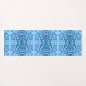 Aangepaste blauwe Kaleidoscoop Yogamat (Voorkant (horizontaal))