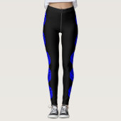 Aangepaste blauwe Leggings voor volleybalcompressi (Voorkant)