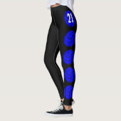 Aangepaste blauwe Leggings voor volleybalcompressi (Links)