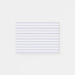 Aangepaste blauwe lijnen notitieboekje voor notebo post-it® notes