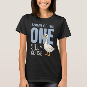 Aangepaste Blauwe Mama van de Eén Dwaas Gans Verja T-shirt