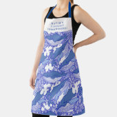 Aangepaste blauwe monochromatische bultrug walvis schort (Insitu)