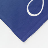 Aangepaste blauwe ombre gradiënt fleece deken (Hoek)