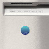Aangepaste blauwe ombre gradiënt magneet (Insitu (Vaatwasser))
