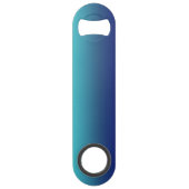 Aangepaste blauwe ombre gradiënt speed flessenopener (Achterkant)